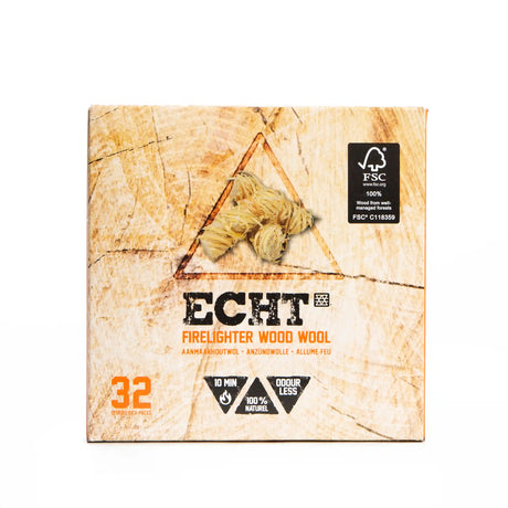 Echt aanmaak houtkrullen | 32 stuks  Haardhout.com