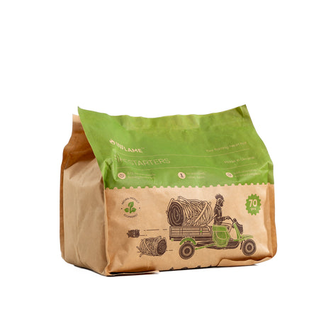 Inflame houtkrullen | 70 stuks  Haardhout.com