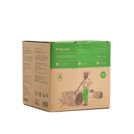 Inflame houtkrullen | 130 stuks  Haardhout.com