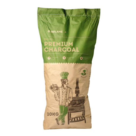 Inflame Premium | Houtskool | 10kg  Haardhout.com