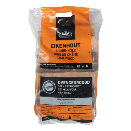 eikenhout in plastic zak